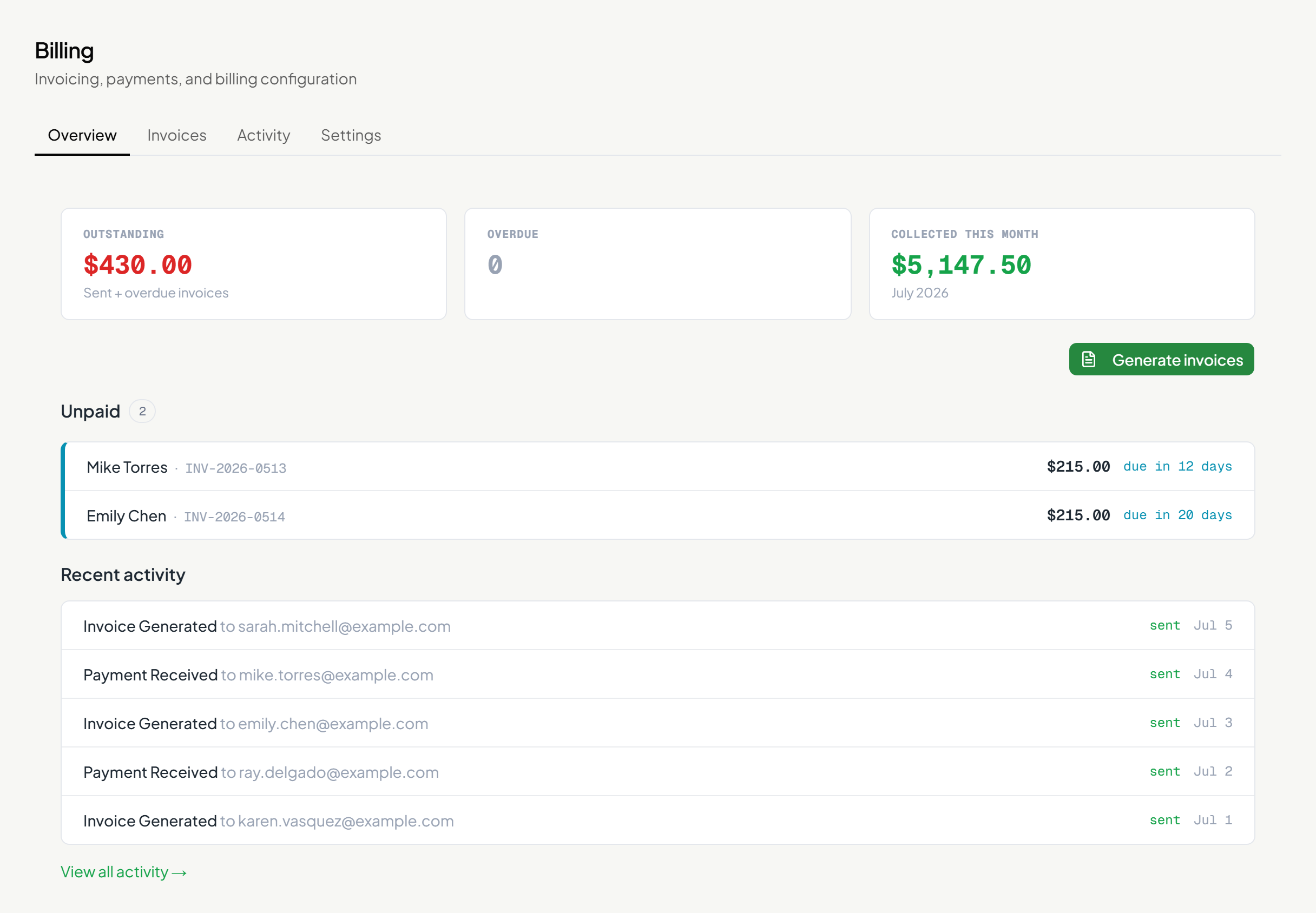 Billing & Payments — TrashOS
